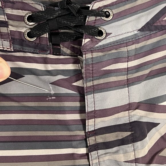 Patagonia Wavefarer Board Swim Shorts Graphite Navy Zip Pocket Men's Sz 30 - Picture 3 of 14